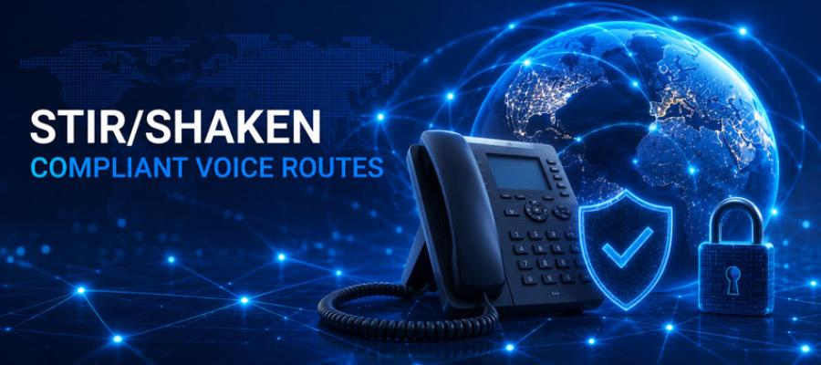 Secure, Trusted, and Verified Voice Communications with STIR/SHAKEN Compliance STIR/SHAKEN Compliant Voice Routes
